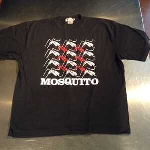 VTG Mosquito Graphic Print T Shirt XL Artist Robin Mautner Tiger Brand Canada